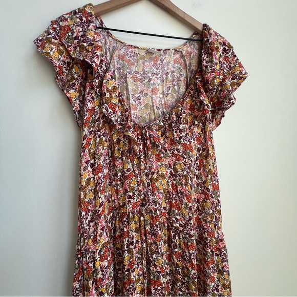 Old Navy Women's Waist-Defined Flutter-Sleeve Floral Mini Dress Cottagecore Y2K - Picture 15 of 15